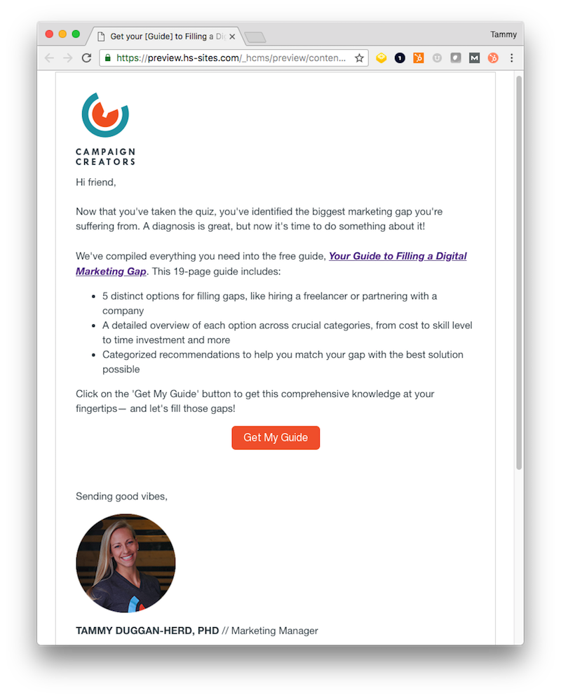  lead-nurturing campaign sample